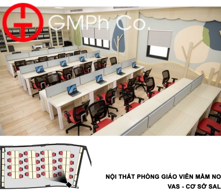 Phương Án Thiết Kế VAS Sala Campus - Phòng Giáo Viên Mầm Non