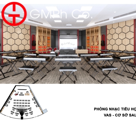 Phương Án Thiết Kế VAS Sala Campus - Phòng Nhạc Tiểu Học