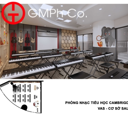 Phương Án Thiết Kế VAS Sala Campus - Phòng Nhạc 