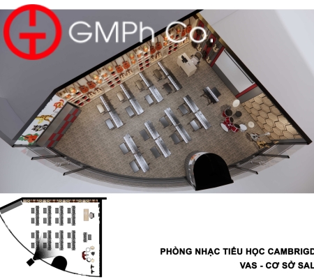 Phương Án Thiết Kế VAS Sala Campus - Phòng Nhạc 