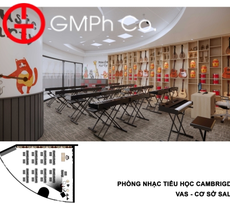 Phương Án Thiết Kế VAS Sala Campus - Phòng Nhạc 