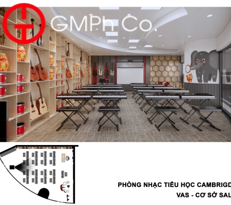 Phương Án Thiết Kế VAS Sala Campus - Phòng Nhạc 